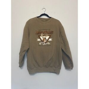 Vintage 90's American Wildlife Outfitters Crewneck Sweatshirt Mens XL